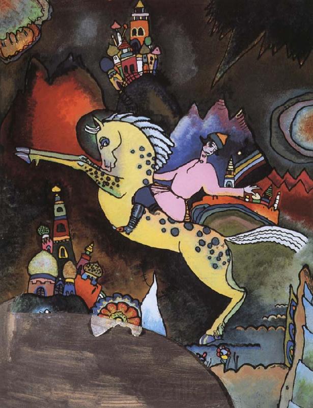 Wassily Kandinsky Rozsaszin lovas Spain oil painting art